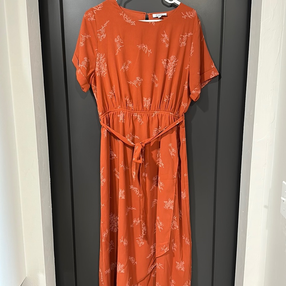 Slit maxi dress